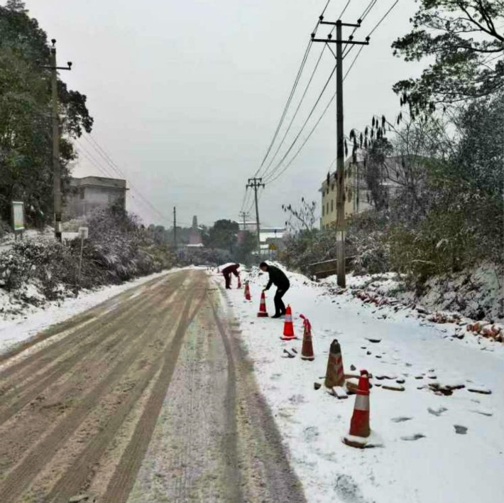 嚴冬時節(jié)，茶馬線（X002）項目工作進展順利